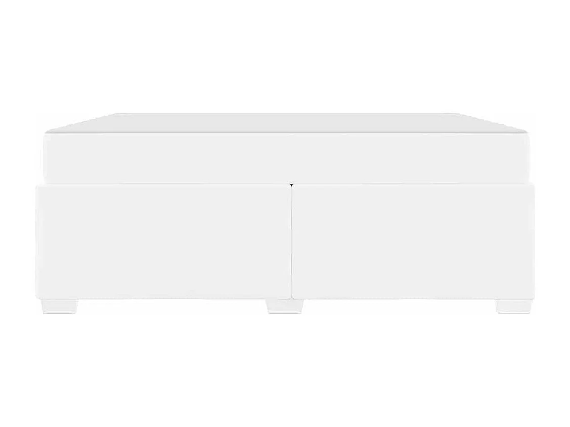 Cadre de lit Blanc 180 x 200 cm Faux cuir