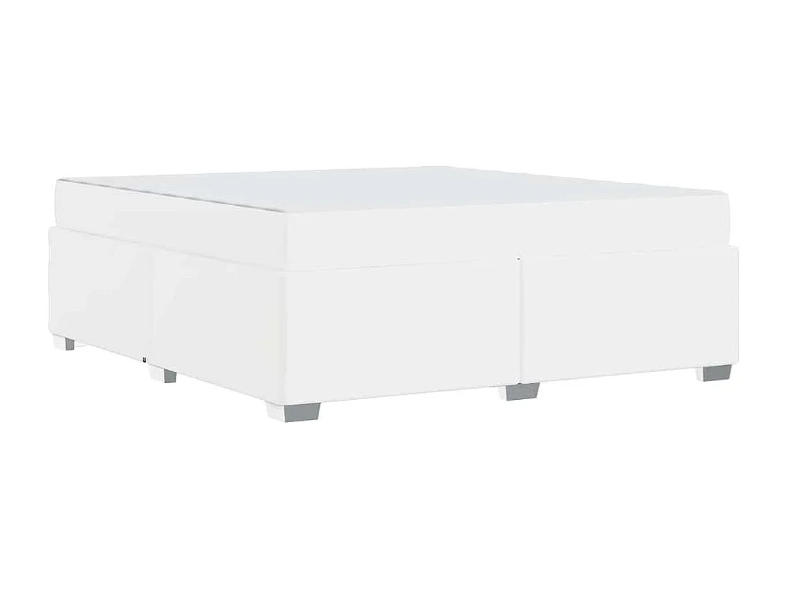 Cadre de lit Blanc 180 x 200 cm Faux cuir