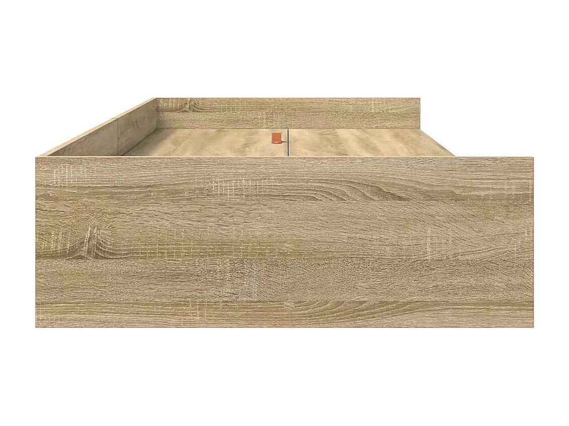 Cama con almacenamiento Roble Sonoma 80 x 200 cm Madera contrachapada