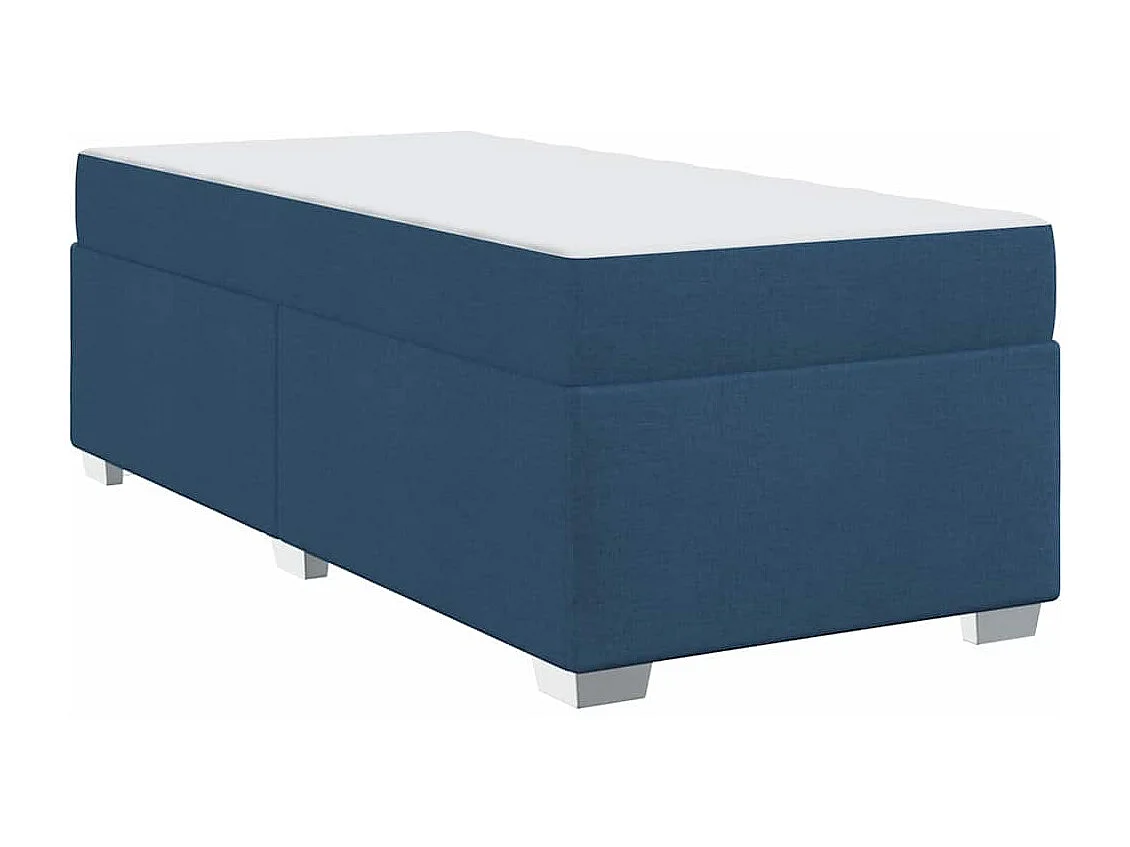 Cadre de lit Bleu 90 x 190 cm tissu