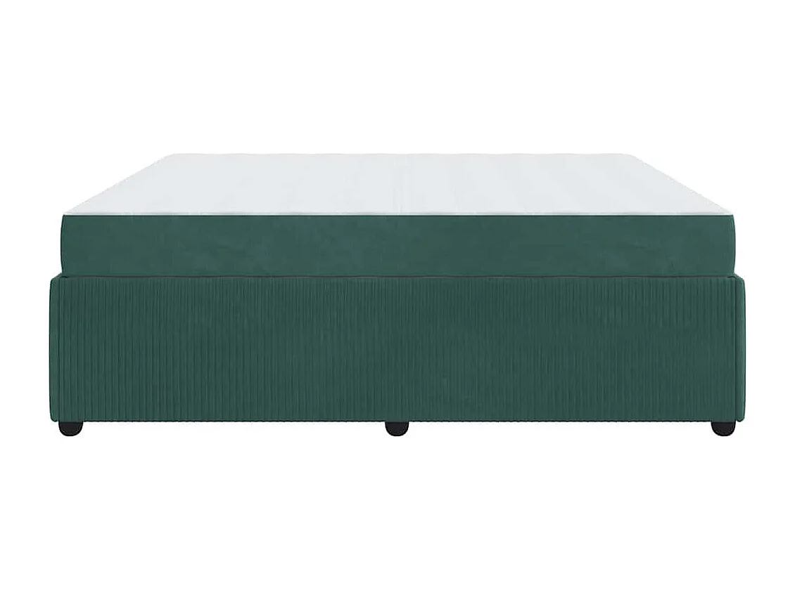 Bedframe met matras met matras Donkergroen 180 x 200 cm Fluweel