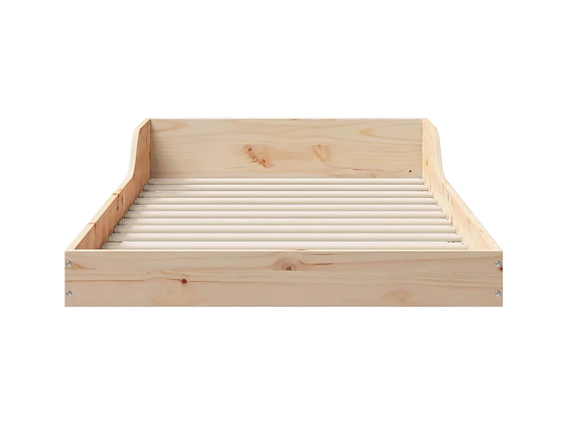 Estrutura da Cama Castanho 90 x 210 cm Madeira de pinho maciça