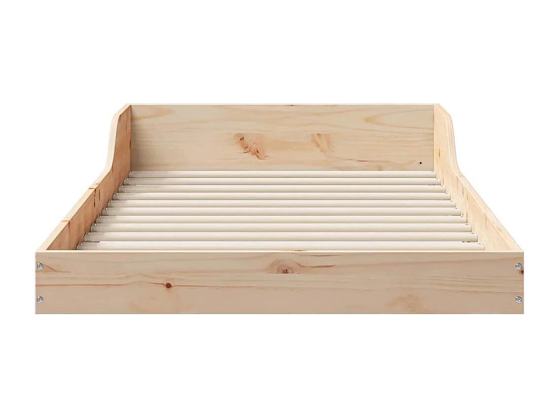 Estrutura da Cama Castanho 90 x 210 cm Madeira de pinho maciça