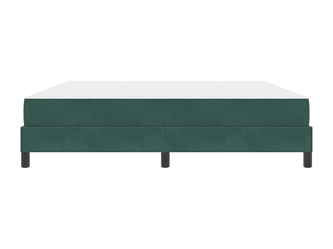 Cama box spring con colchón Verde oscuro 180 x 200 cm