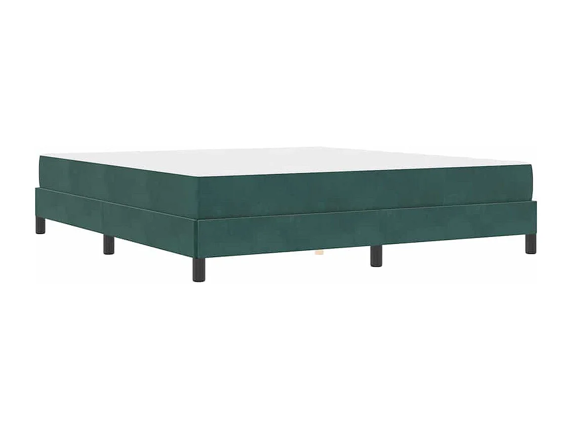 Cama box spring com colchão Verde Escuro 180 x 200 cm Veludo
