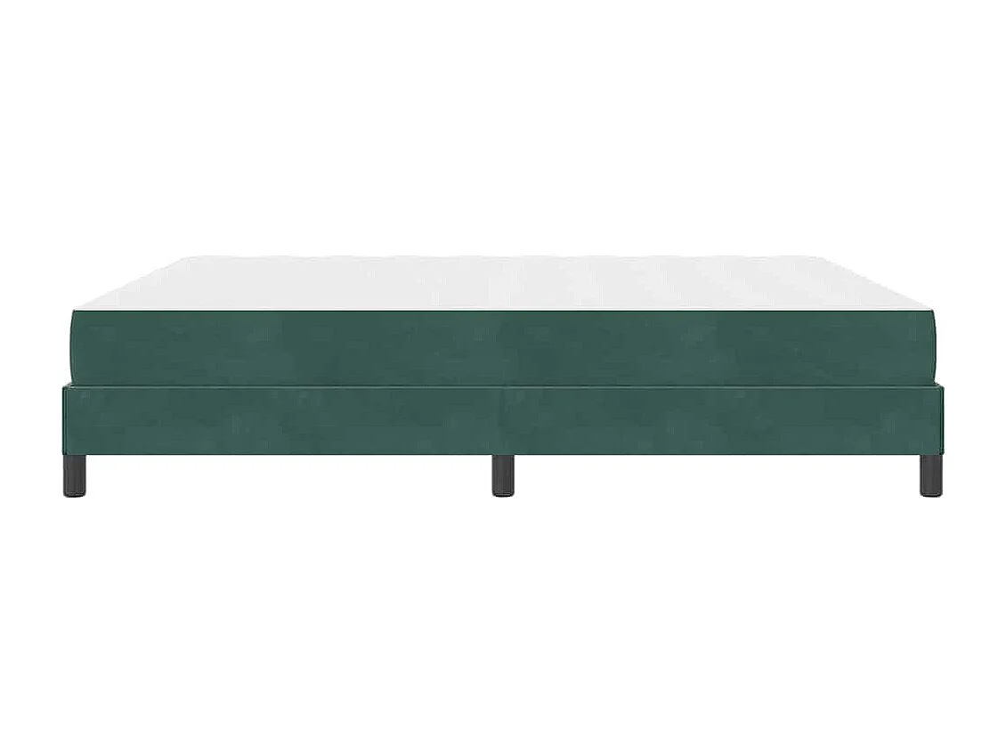 Cama box spring com colchão Verde Escuro 180 x 200 cm Veludo