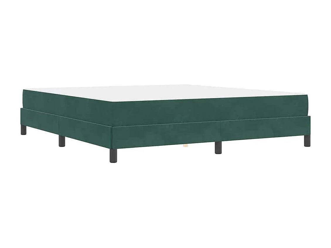 Cama box spring com colchão Verde Escuro 180 x 200 cm Veludo