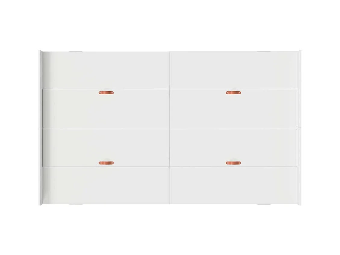 Cadre de lit avec rangement avec tête de lit Blanc 120 x 200 cm