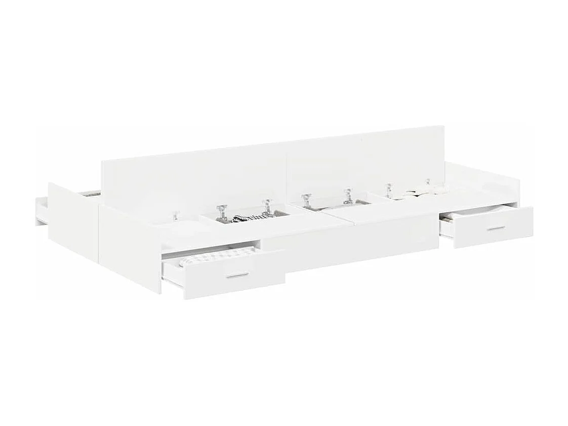 Cama con almacenamiento con cabecera 120 x 200 cm