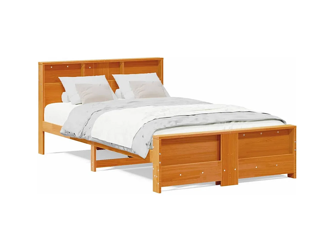 Bedframe Wasbruin 120 x 190 cm Massief grenenhout