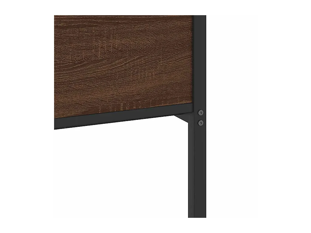 Cadre de lit sans matelas chêne marron 140x200 cm