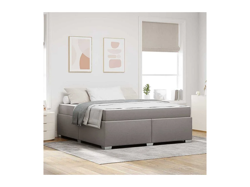 Bedframe Taupe 180 x 200 cm Stof