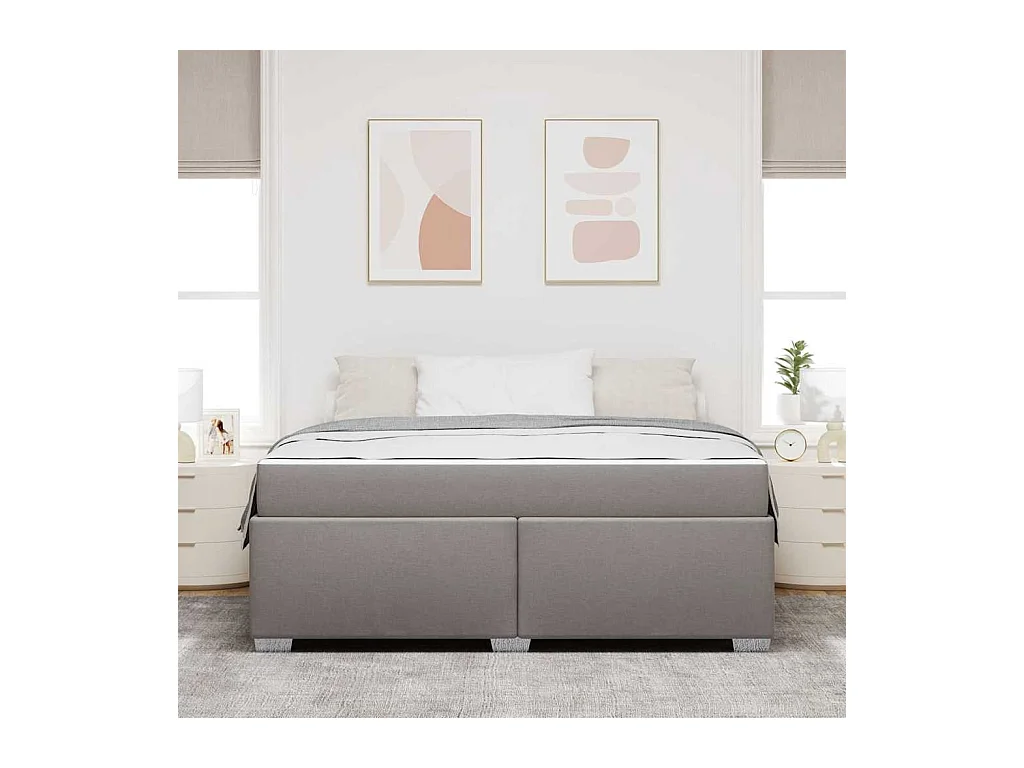 Bedframe Taupe 180 x 200 cm Stof