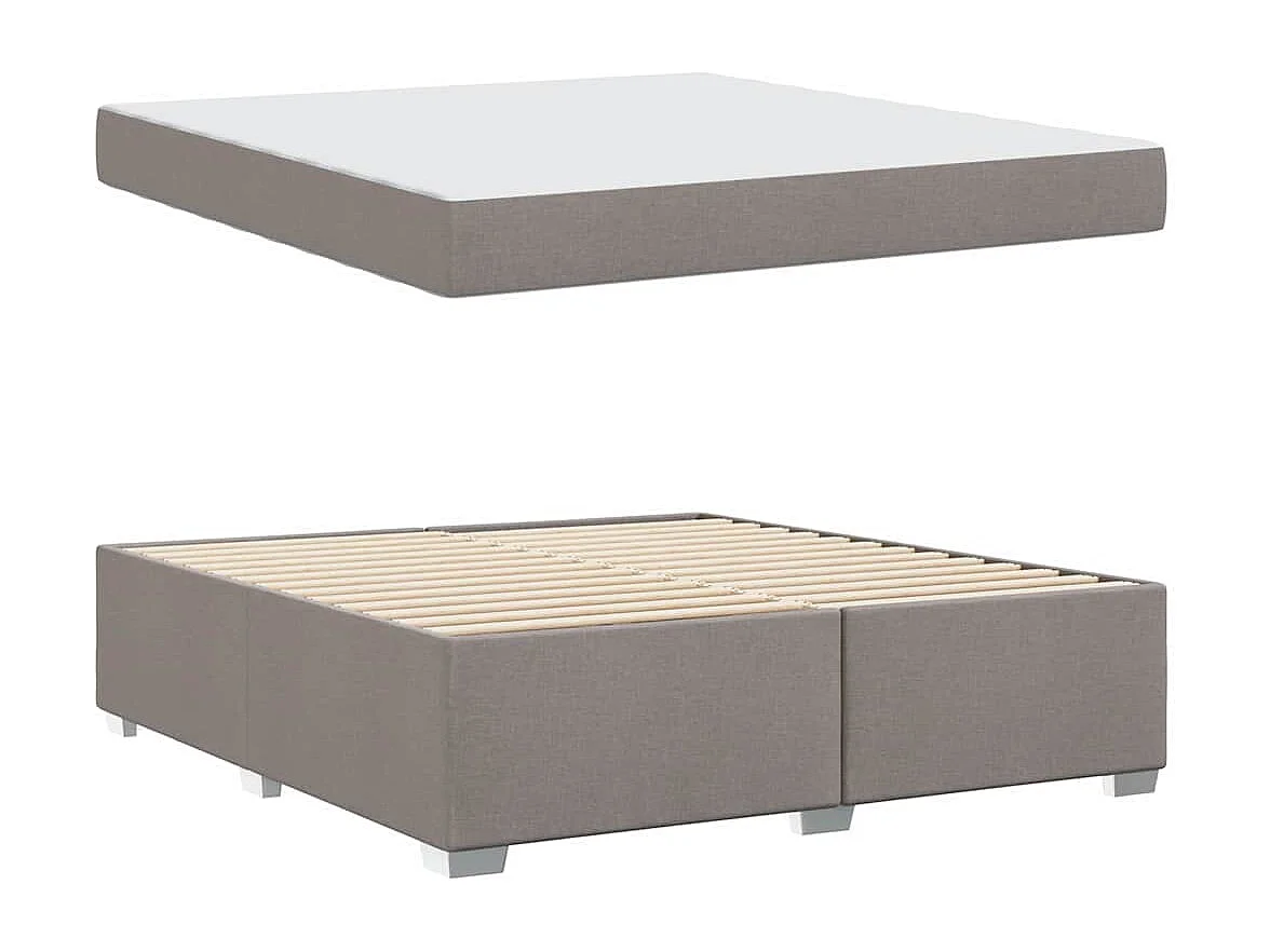 Bedframe Taupe 180 x 200 cm Stof