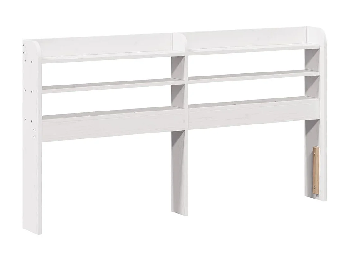 Cadre de lit avec tête de lit sans matelas blanc 120x190 cm