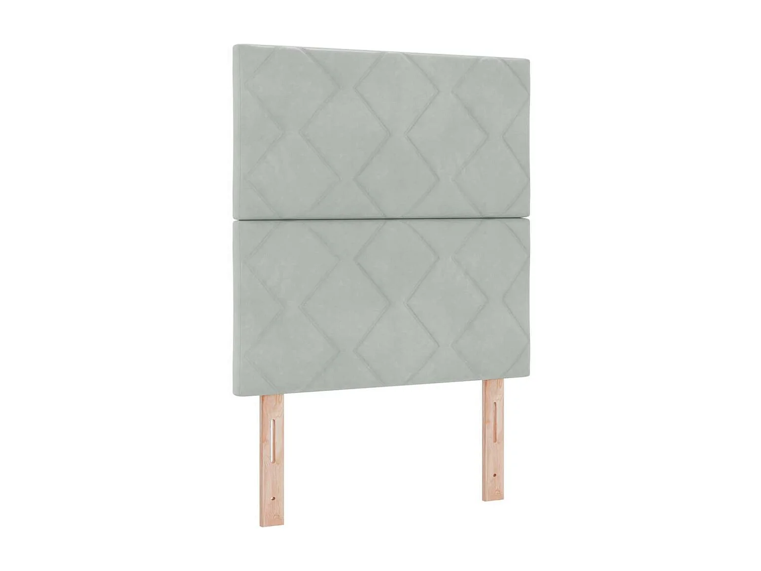 Estrutura da Cama Cinzento-claro 80 x 200 cm Veludo