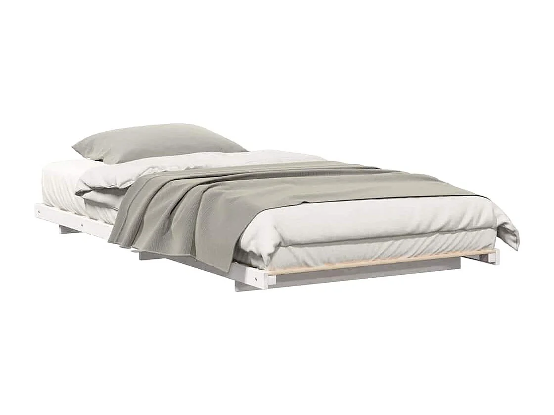 Estructura de cama Blanco 75 x 190 cm Madera maciza de pino