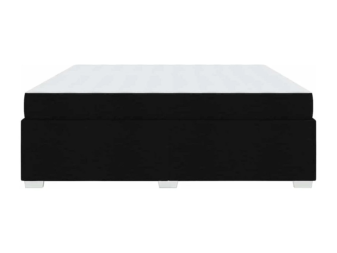 Estructura de cama Negro 200 x 200 cm tela