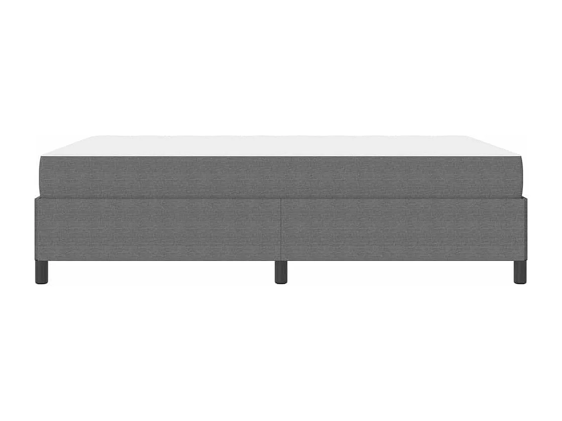 Estructura de cama Gris claro 140 x 200 cm Telas de pana