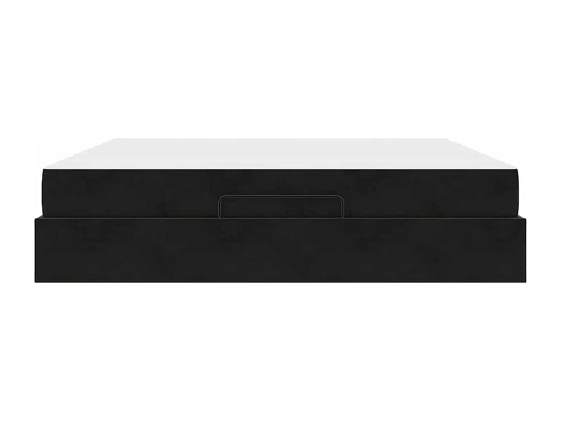 Cadre de lit Noir 180 x 200 cm Velours