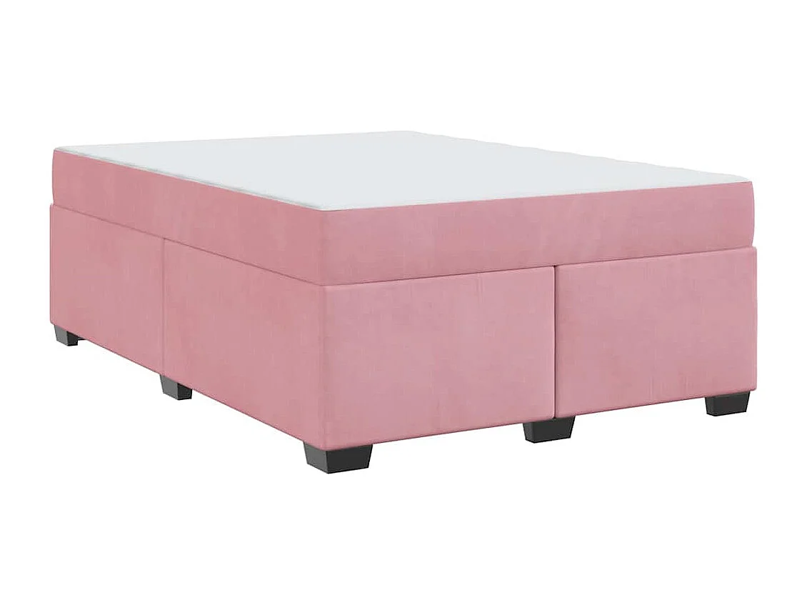Cadre de lit avec matelas Rose 160 x 200 cm Velours