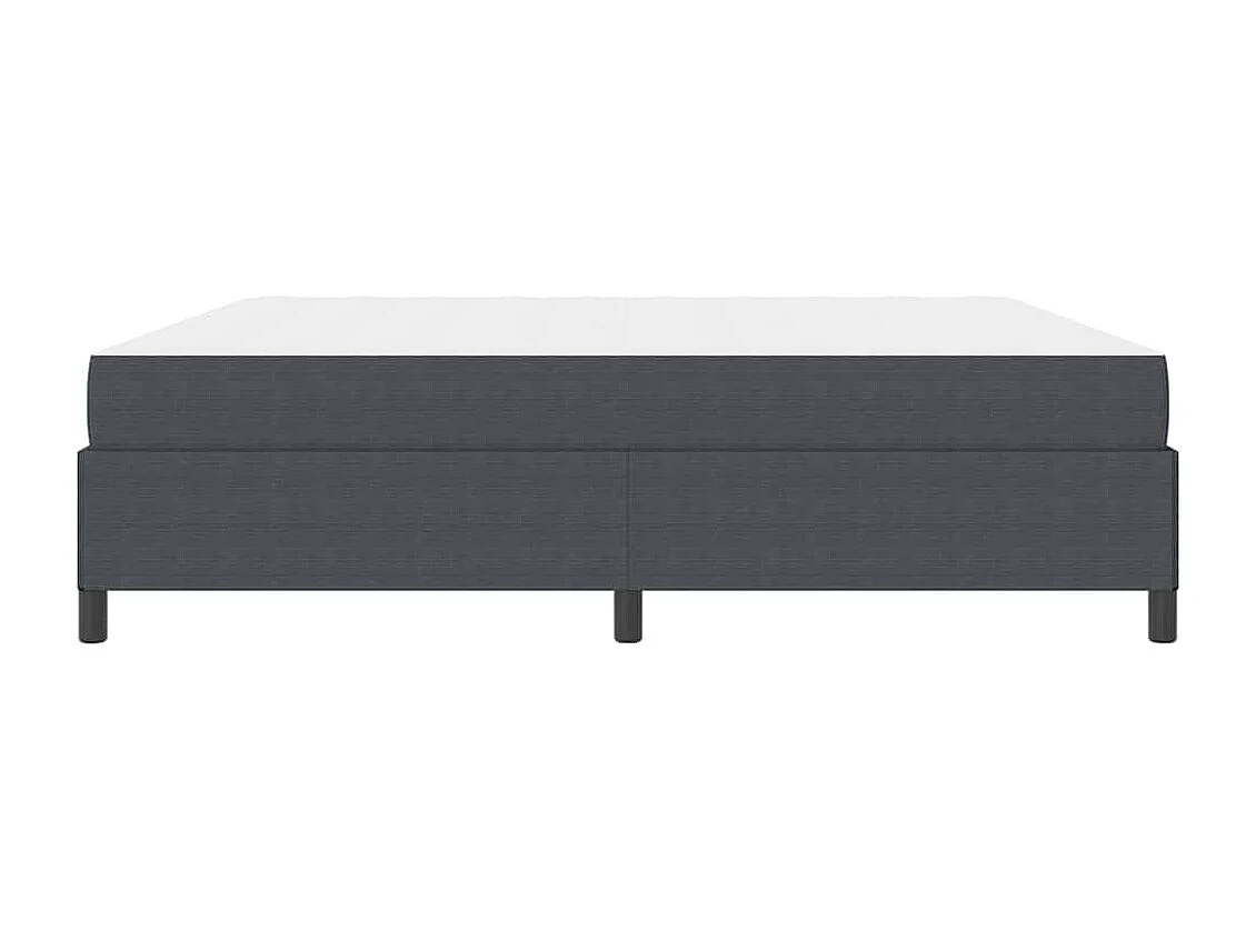 Cadre de lit Gris foncé 200 x 200 cm Tissu en velours côtelé