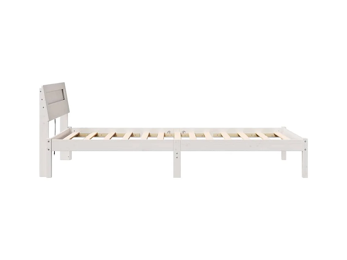 Estructura de cama Blanco 75 x 190 cm Madera maciza de pino