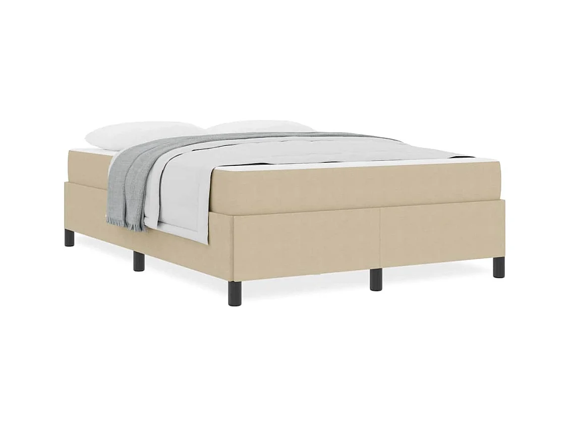 Bedframe Lichtgroen Grijs 160 x 200 cm Katoenen stof