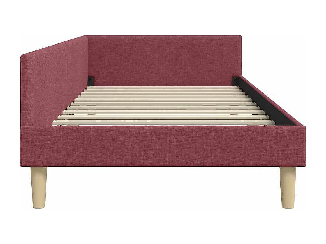 Cadre de lit d'angle Autre Rouge bordeaux 90 x 200 cm