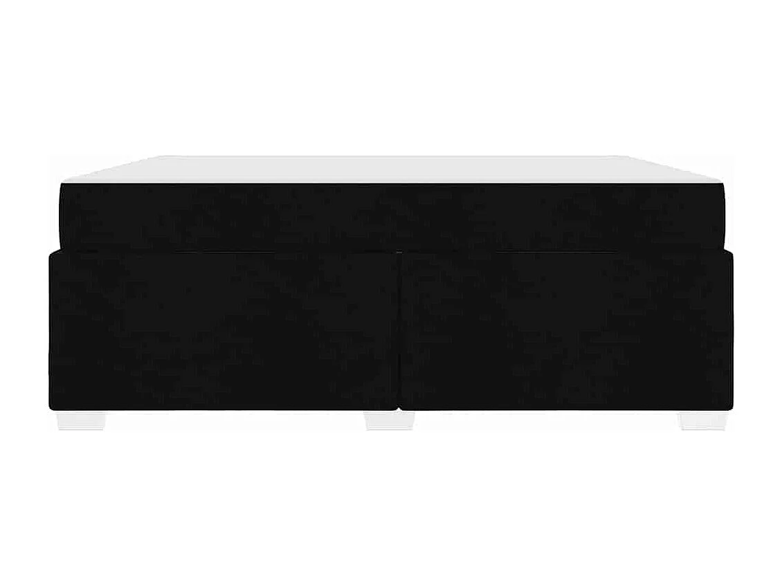 Cadre de lit Noir 180 x 200 cm tissu