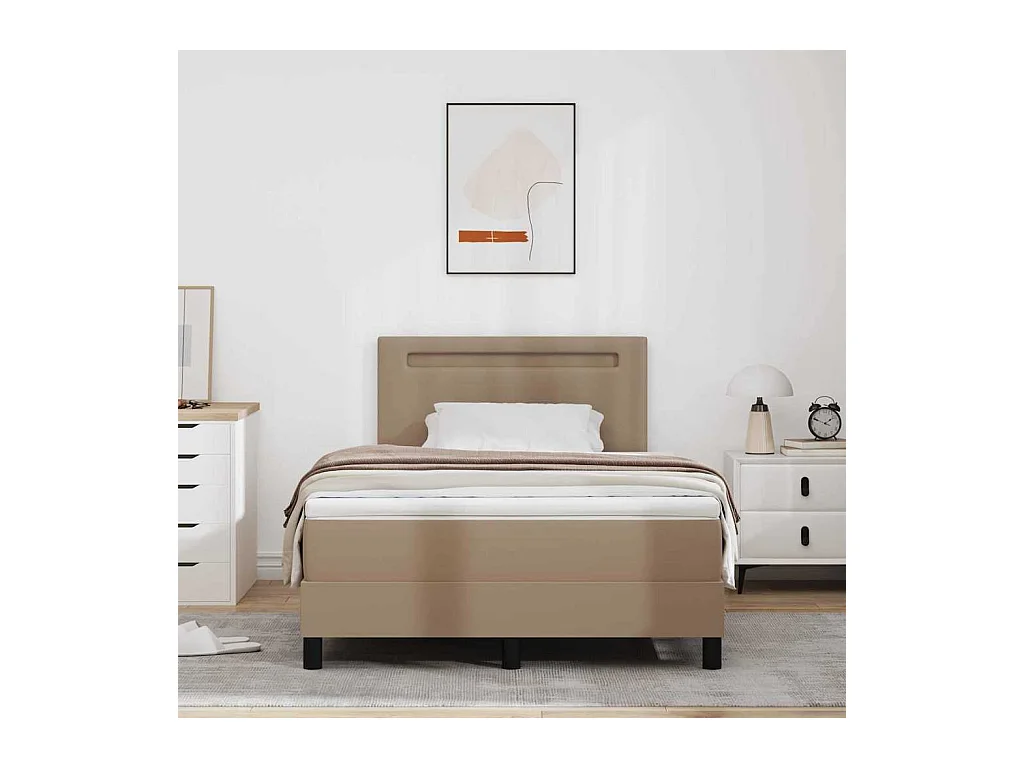 Estructura de cama con colchón Capuchino 120 x 200 cm