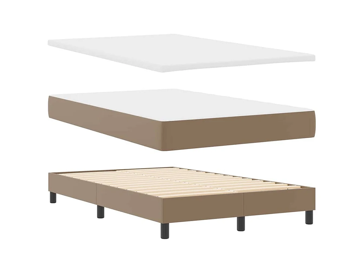 Estructura de cama con colchón Capuchino 120 x 200 cm