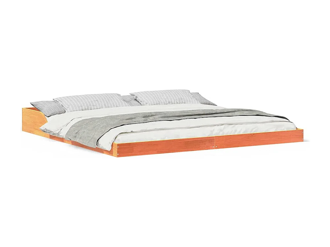 Bedframe Wasbruin 180 x 200 cm Massief grenenhout