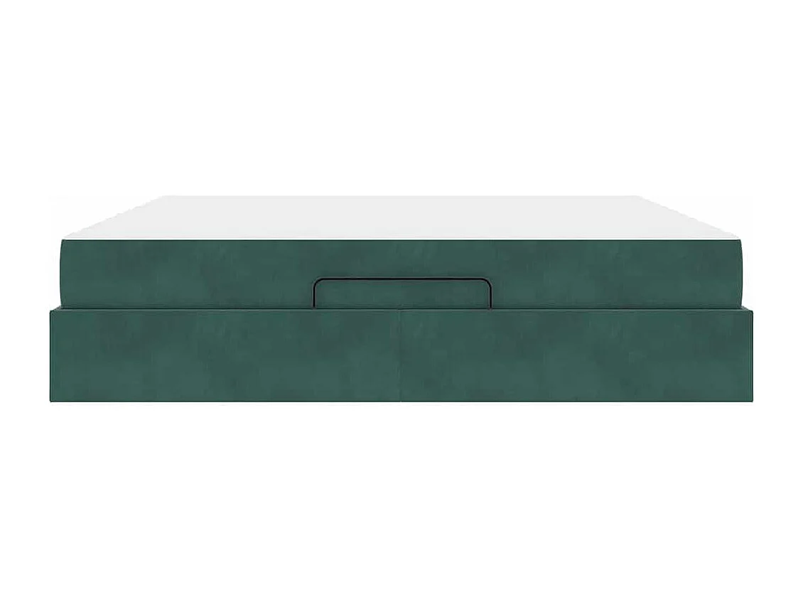 Estructura de cama Verde oscuro 180 x 200 cm Terciopelo