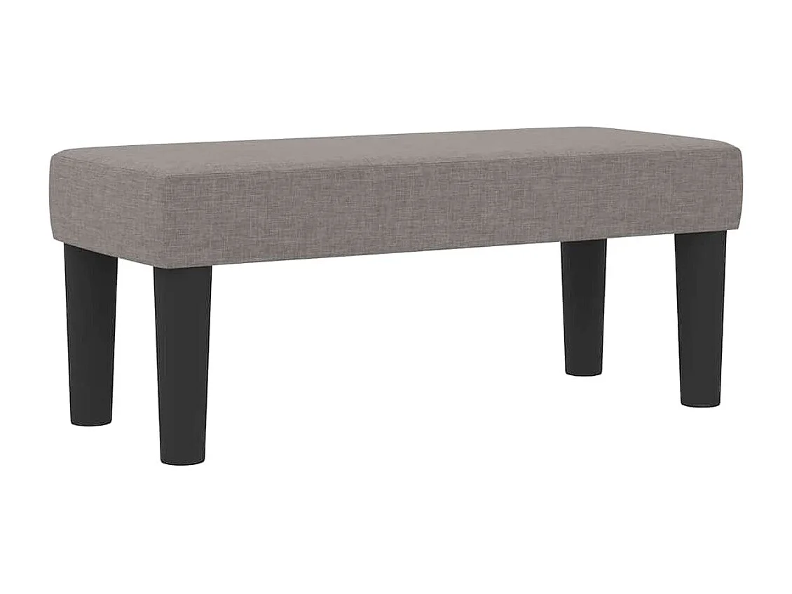 Cama tipo Box Spring con colchón Taupé 90 x 190 cm tela