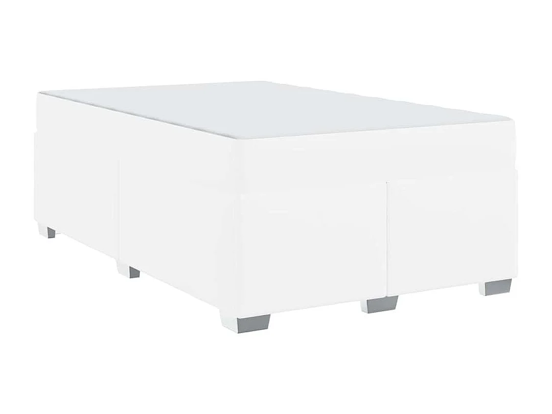 Estrutura da Cama Branco 120 x 200 cm Couro sintético