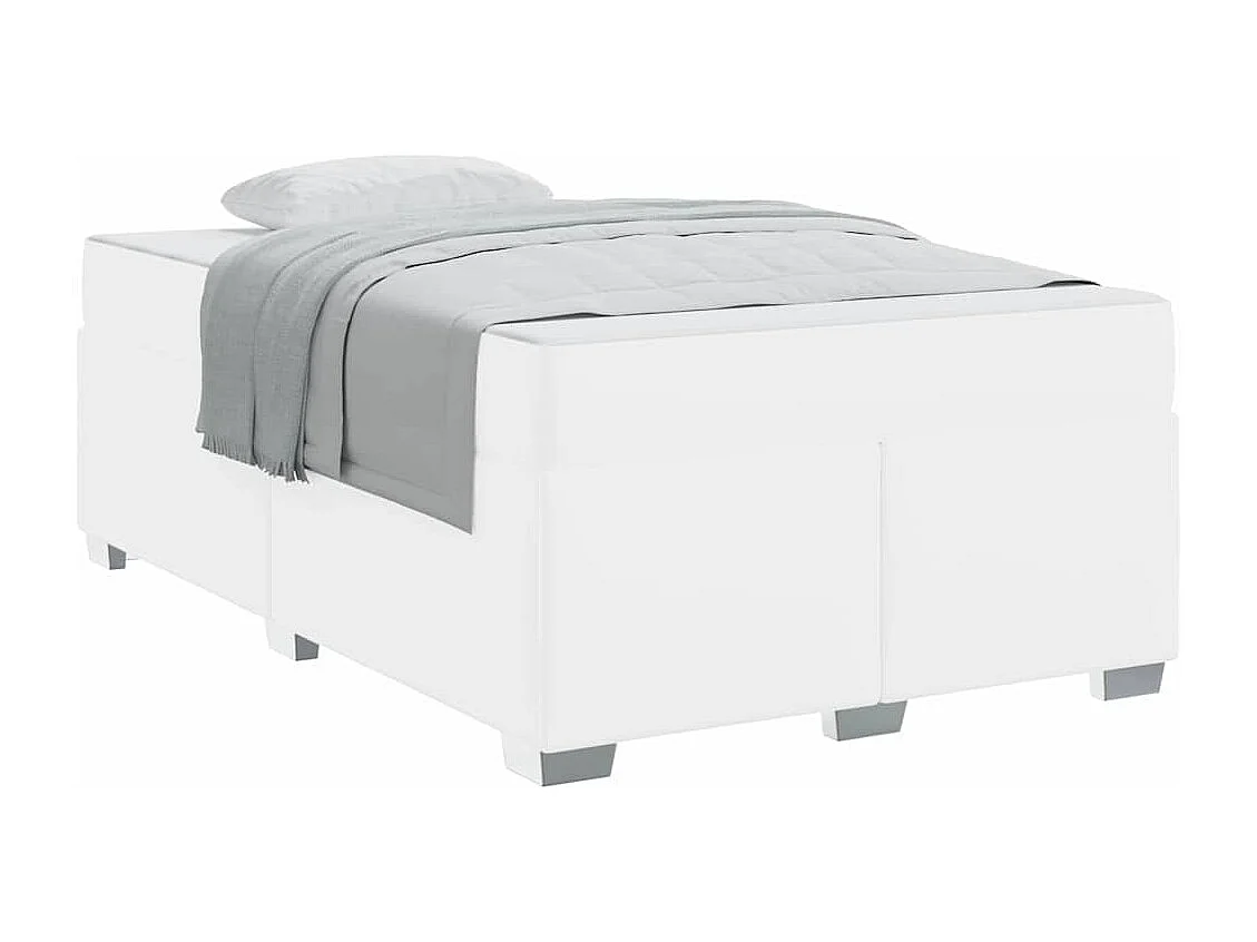 Estrutura da Cama Branco 120 x 200 cm Couro sintético