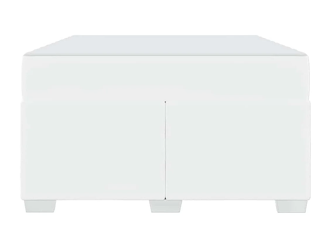 Estrutura da Cama Branco 120 x 200 cm Couro sintético