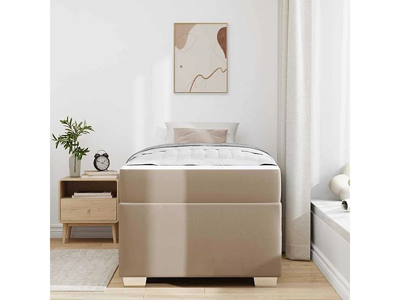 Bedframe Cappuccino 90 x 200 cm Kunstleer