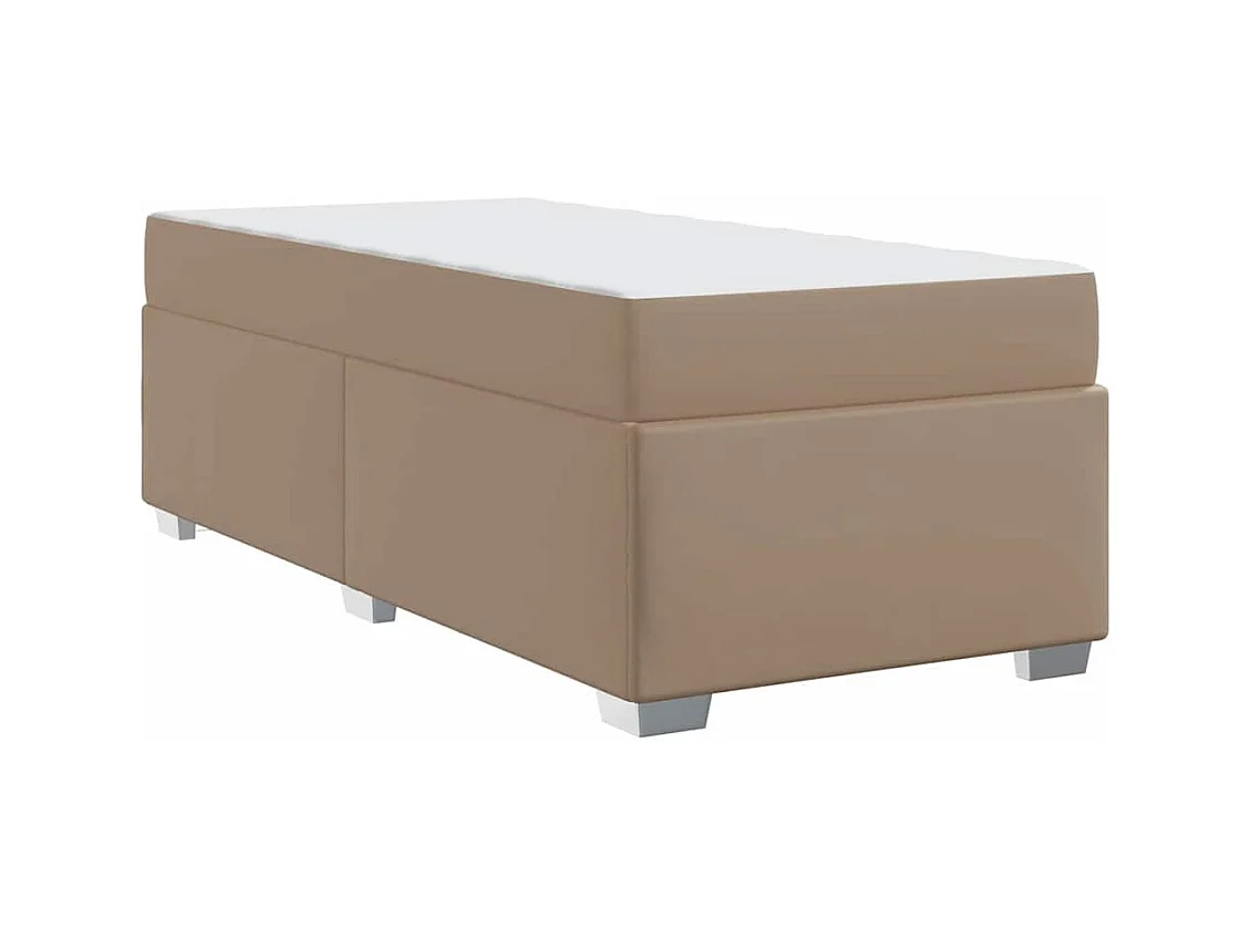 Cadre de lit Cappuccino 90 x 200 cm Faux cuir