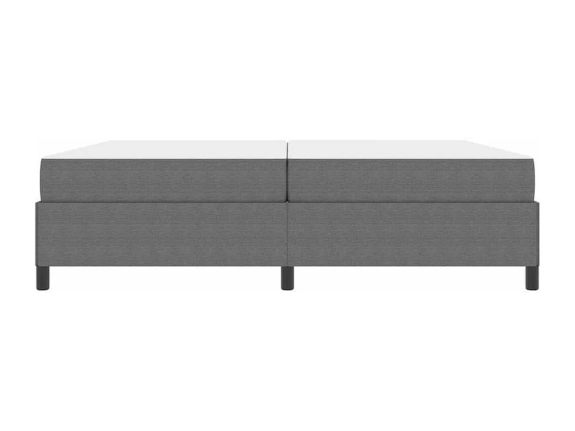 Estructura de cama Gris claro 200 x 200 cm Telas de pana