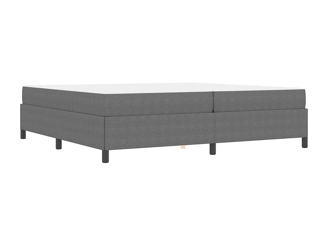 Estructura de cama Gris claro 200 x 200 cm Telas de pana