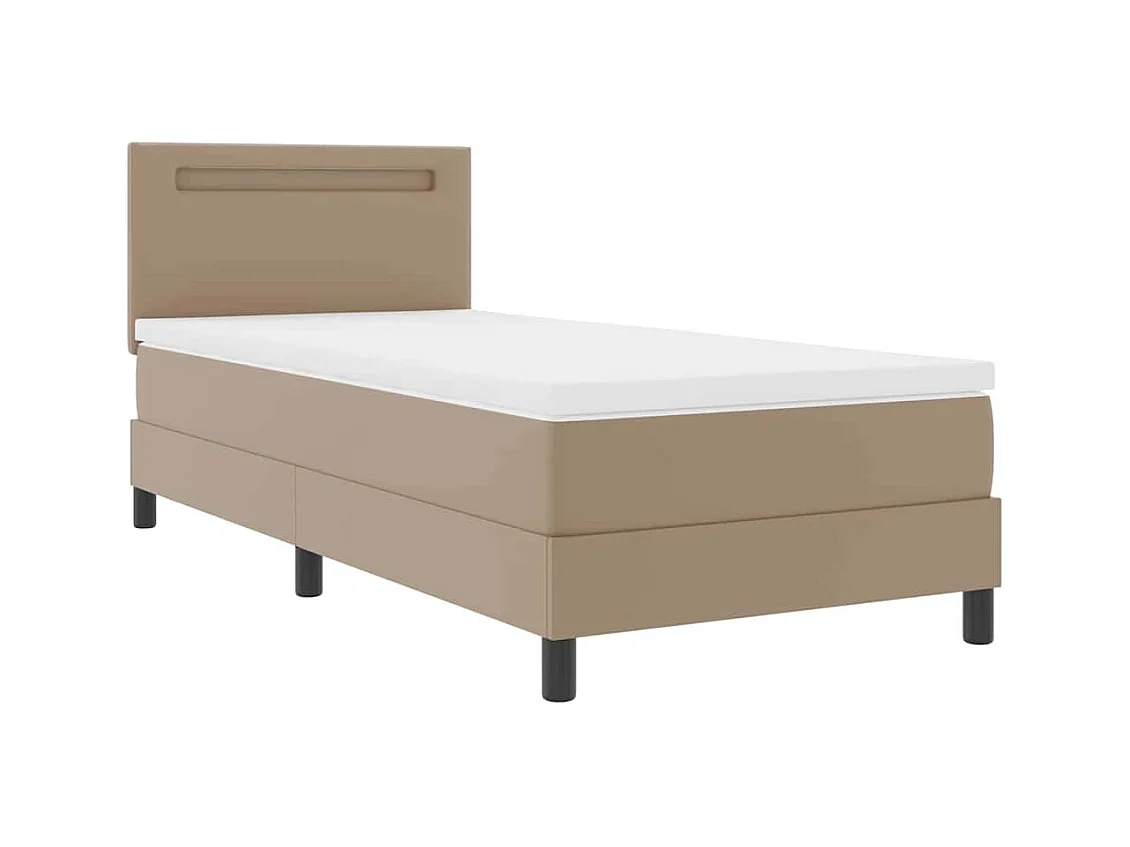 Estrutura de cama com colchão Cappuccino 90 x 200 cm