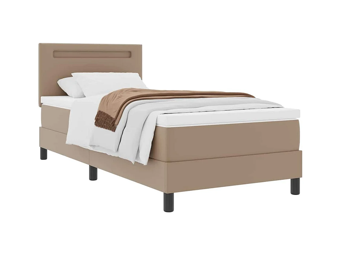 Estrutura de cama com colchão Cappuccino 90 x 200 cm