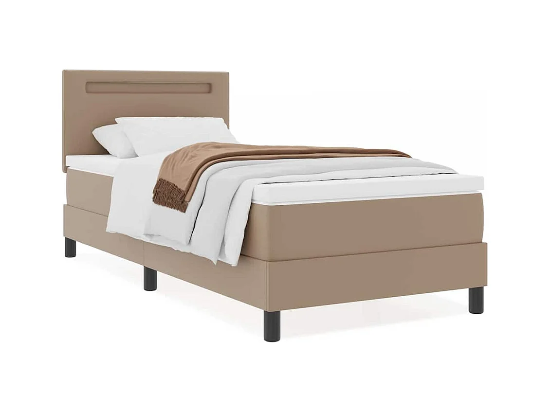 Estrutura de cama com colchão Cappuccino 90 x 200 cm