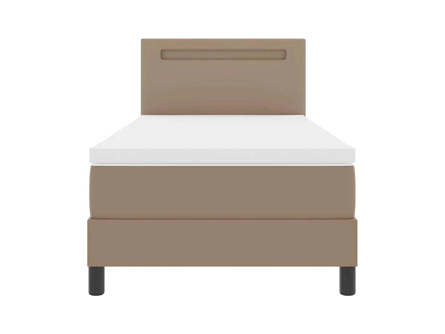 Estrutura de cama com colchão Cappuccino 90 x 200 cm