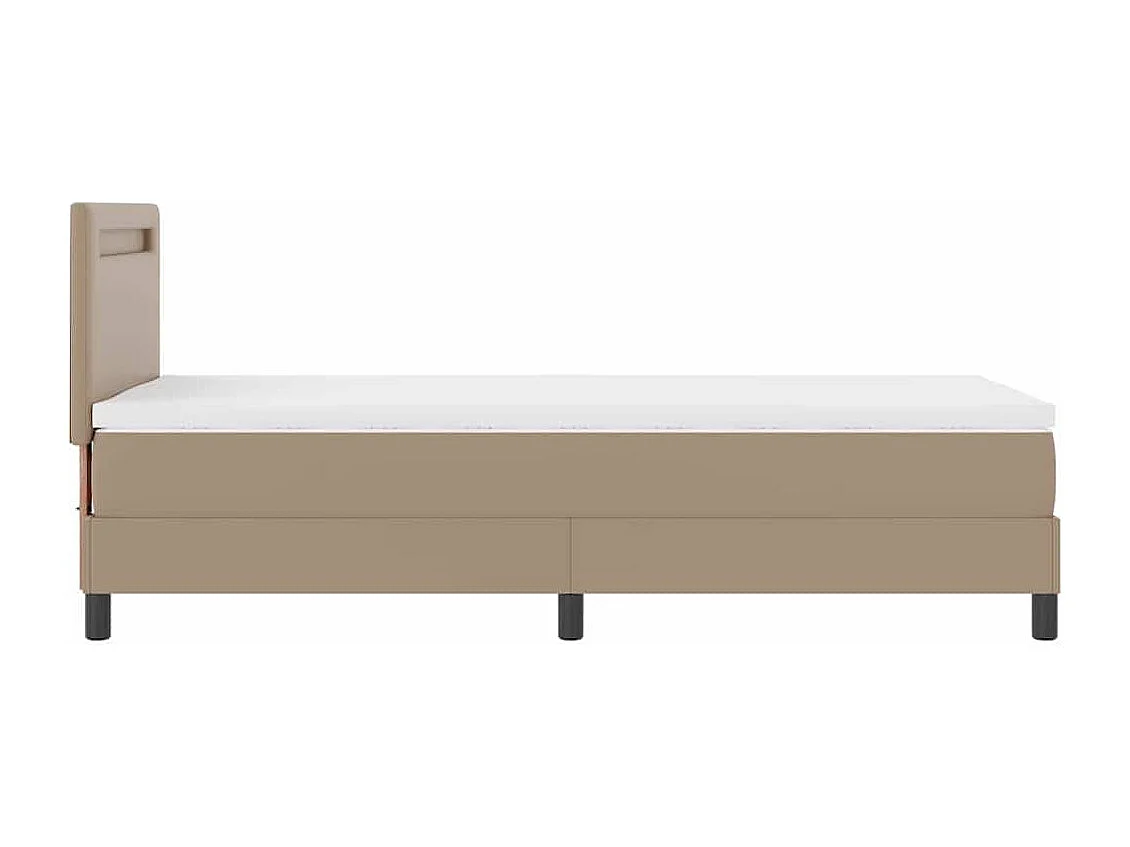 Estructura de cama con colchón Capuchino 90 x 200 cm