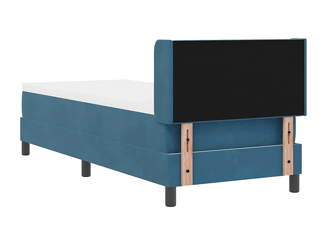 Cama con Somier y Colchón Negra 100x200 cm Terciopelo