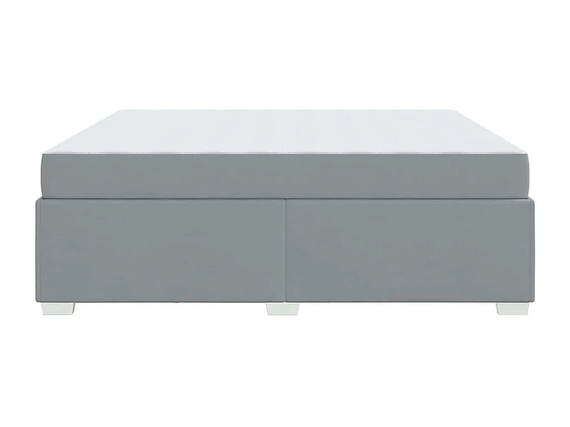 Cadre de lit Gris clair 180 x 200 cm tissu