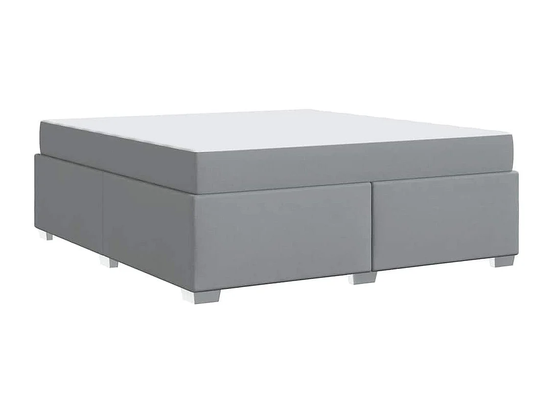 Cadre de lit Gris clair 180 x 200 cm tissu